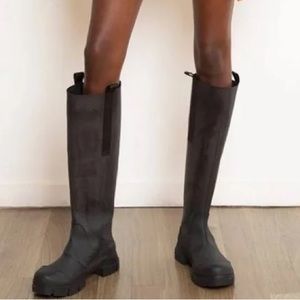 Ganni Country Boots Black Size 40